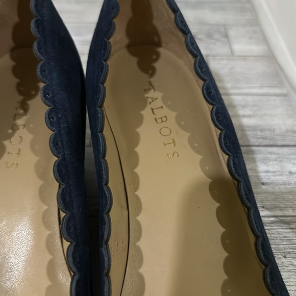 Talbots blue suede heel shoes size 8 - Picture 5 of 8